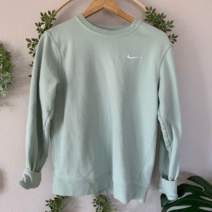 mint green nike crewneck